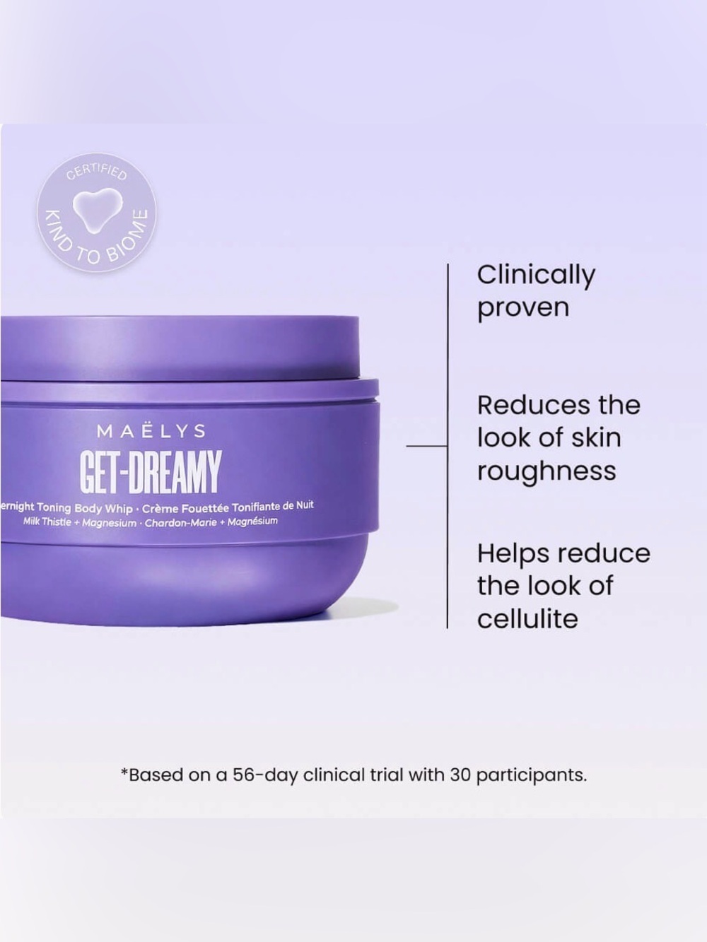 Maélys Get-Dreamy Overnight Toning Body Whip Skincare Tightening Cream - Picture 5 of 11